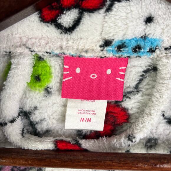 SANRIO/HELLO KITTY Plush Fleece Robe Womens Size M - Picture 6 of 9